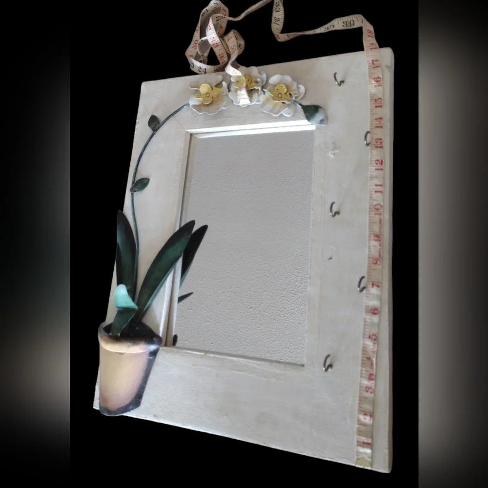 BOGO: Framed Mirror with Hooks